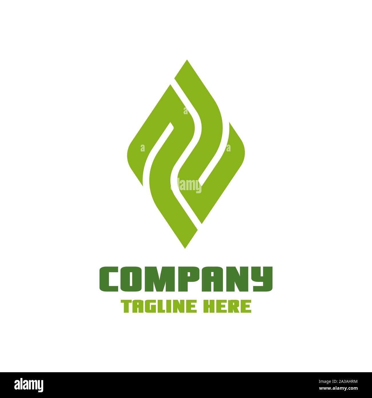 Letter leaf modern logo hi-res stock photography and images - Alamy