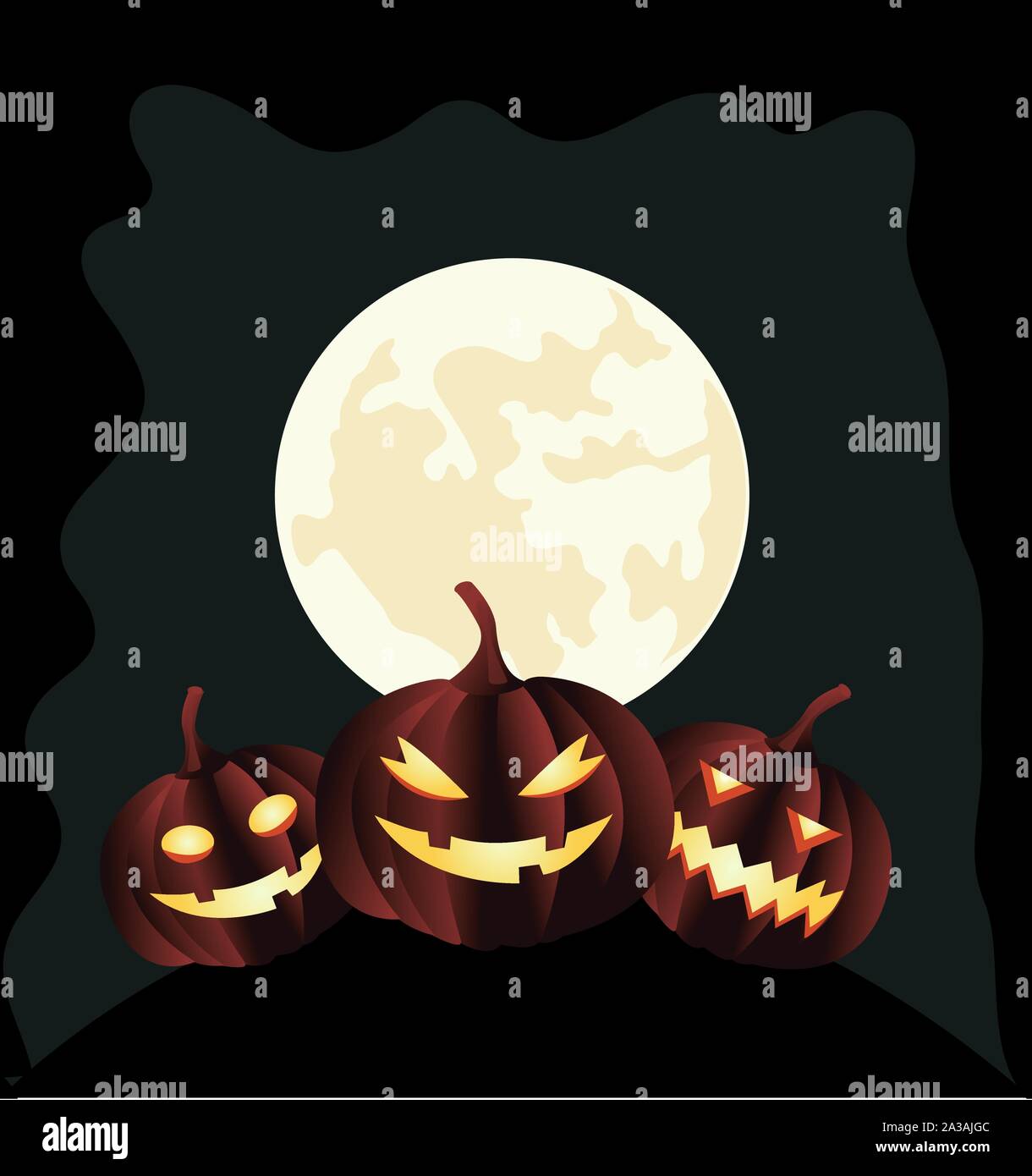 Halloween Background vector illustration Stock Vector Image & Art - Alamy