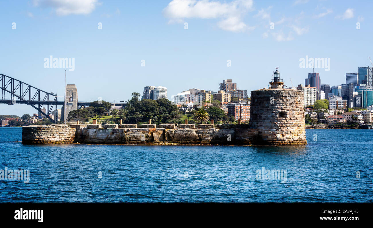 Fort Denison in Sydney Harbour, Sydney, Australia on 27 September 2019 Stock Photo