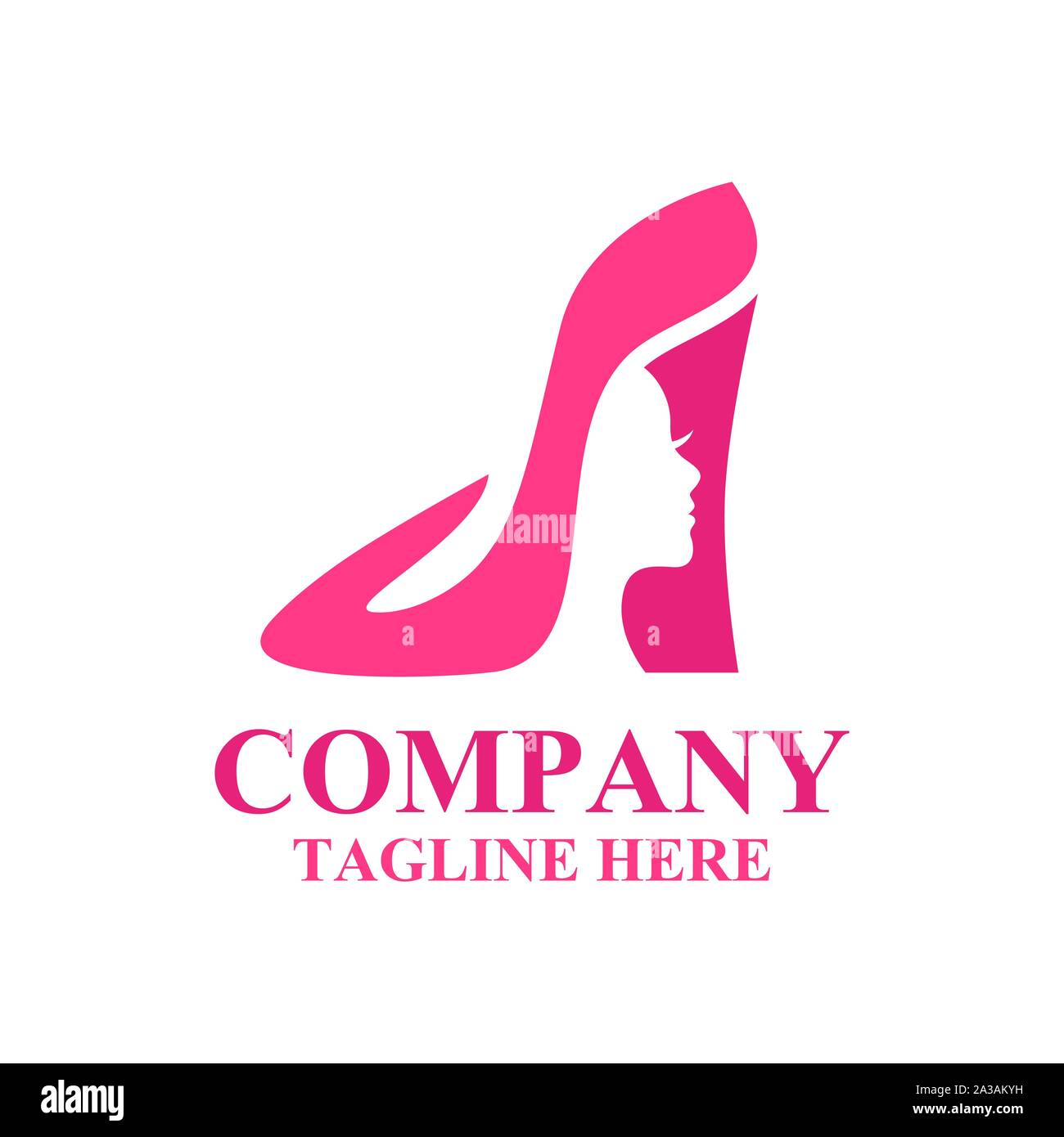 Modern shoes and beauty logo.Vector illustration Stock Vector Image & Art -  Alamy