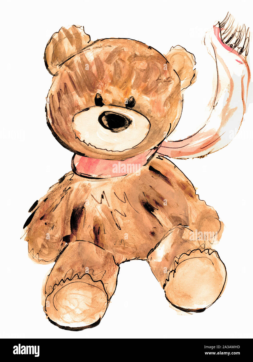 Portrait of teddy bear Stock Photo