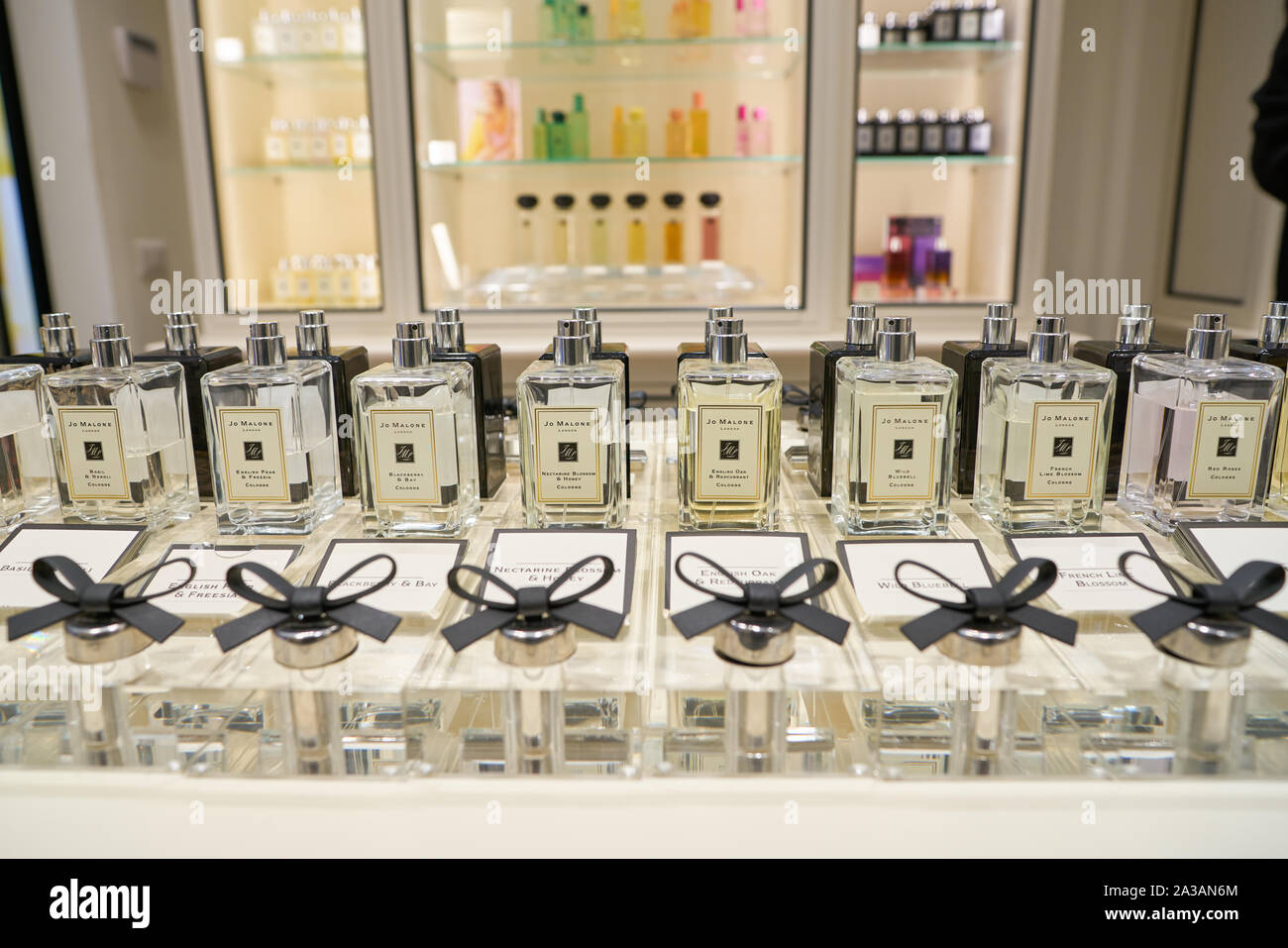 VERONA, ITALY - CIRCA MAY, 2019: perfumes on display at Jo Malone ...