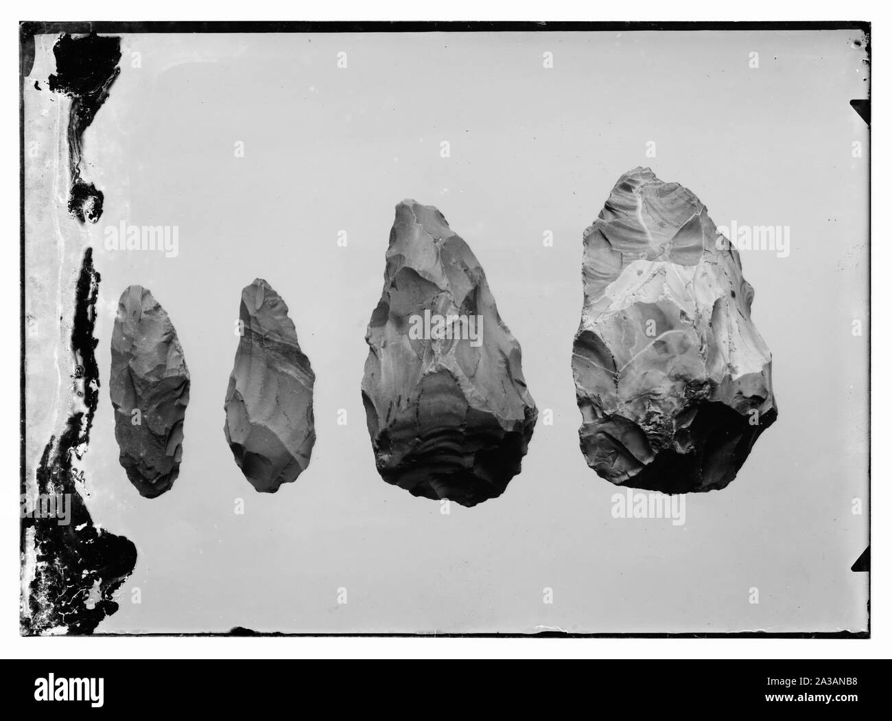 Series of prehistoric flints Stock Photo Alamy