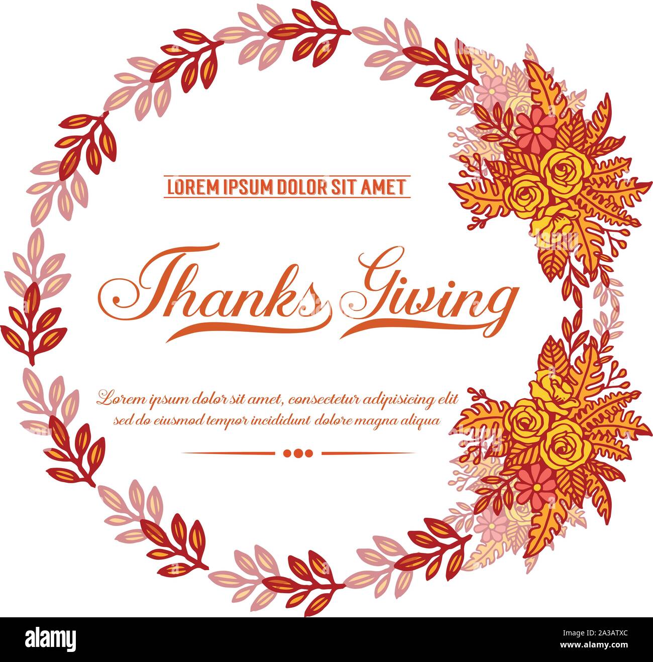 Poster or banner of thanksgiving, with pattern wallpaper of autumn leaf ...