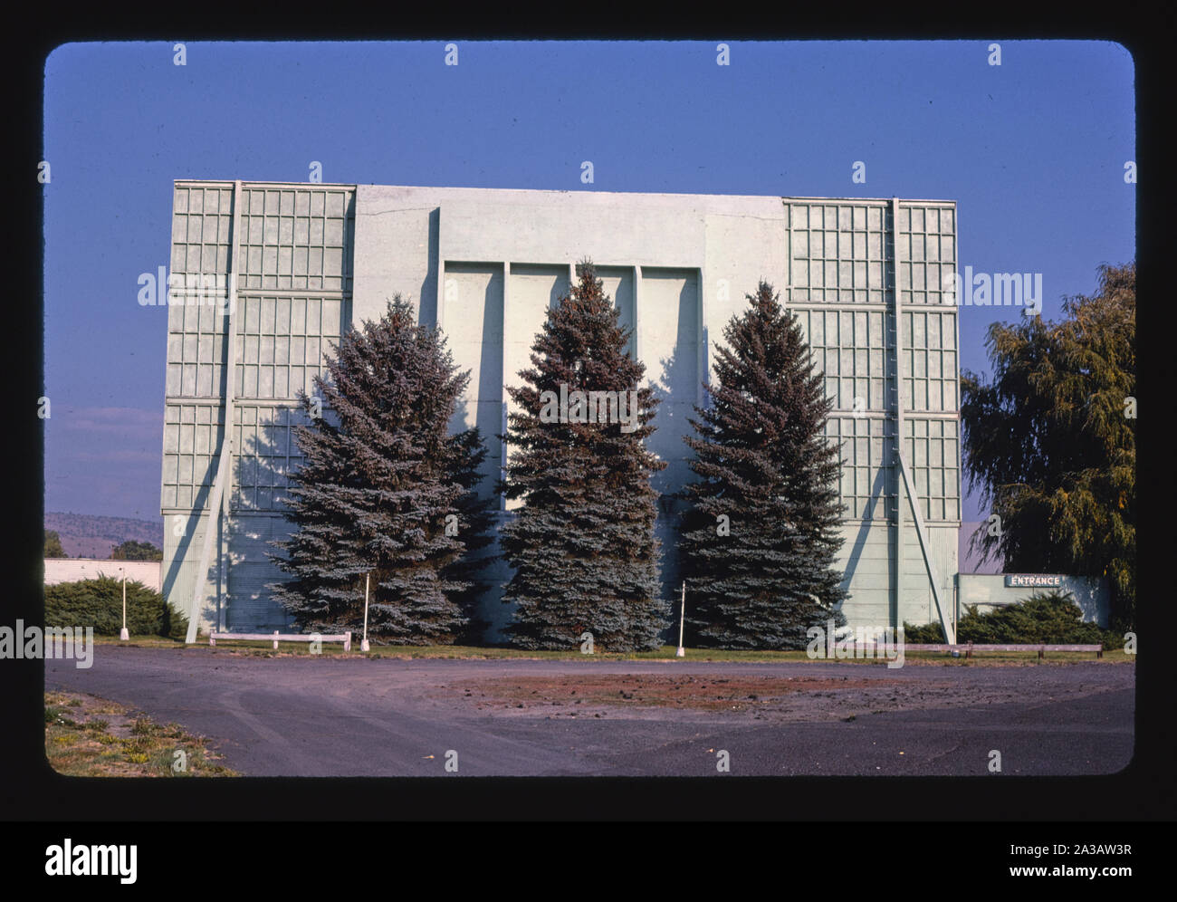 Shasta Drivein Theater, Winter Avenue, Klamath Falls, Oregon Stock