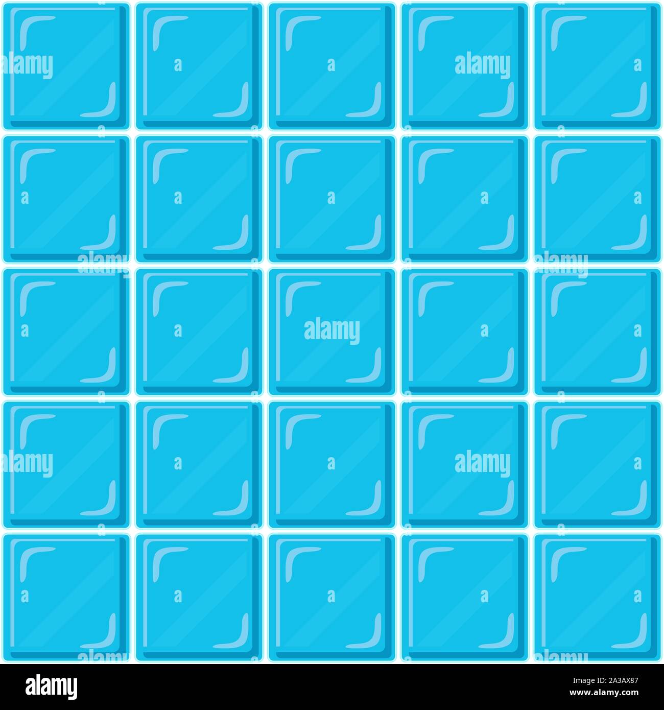 Abstract Seamless Pattern Blue Ceramic Tiles Wall Or Clear Glass Block Design Geometric Mosaic Texture For The Decoration Of The Bathroom Vector Il Stock Vector Image Art Alamy