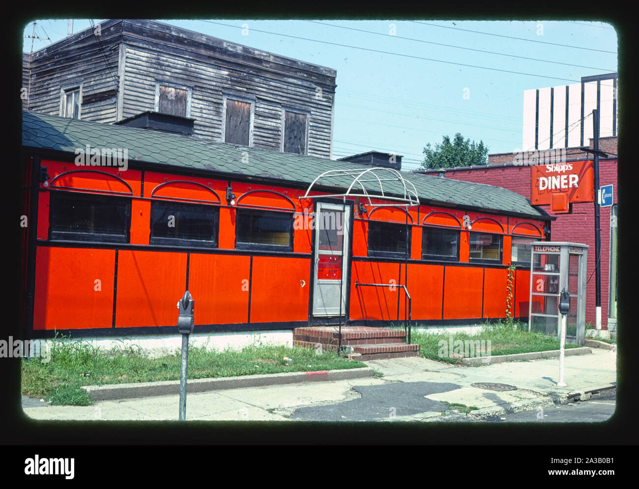 Shipp's Diner, S. Main Street, South Norwalk, Connecticut Stock Photo