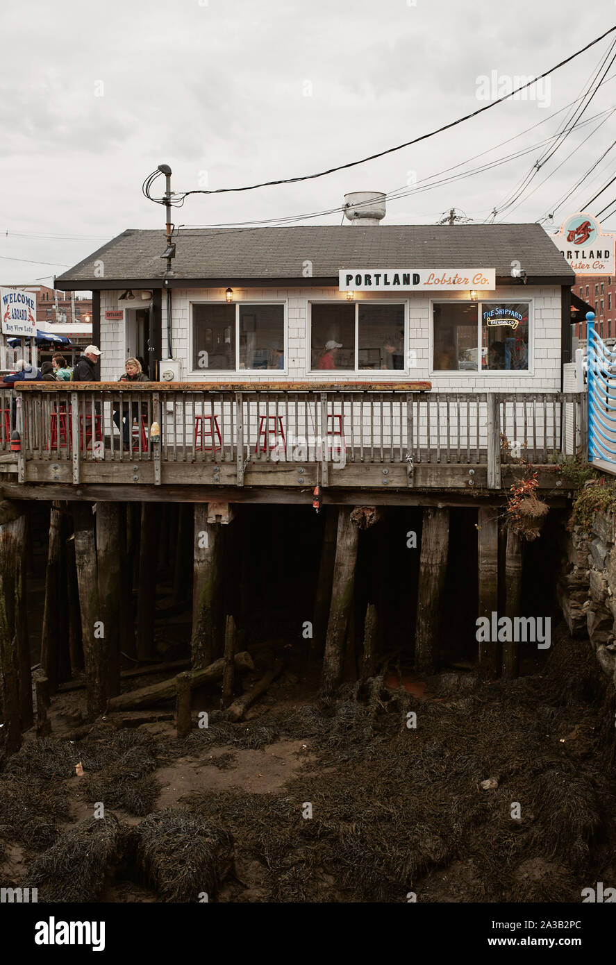 Portland, Maine September 26th, 2019 Wharf behind Portland Lobster