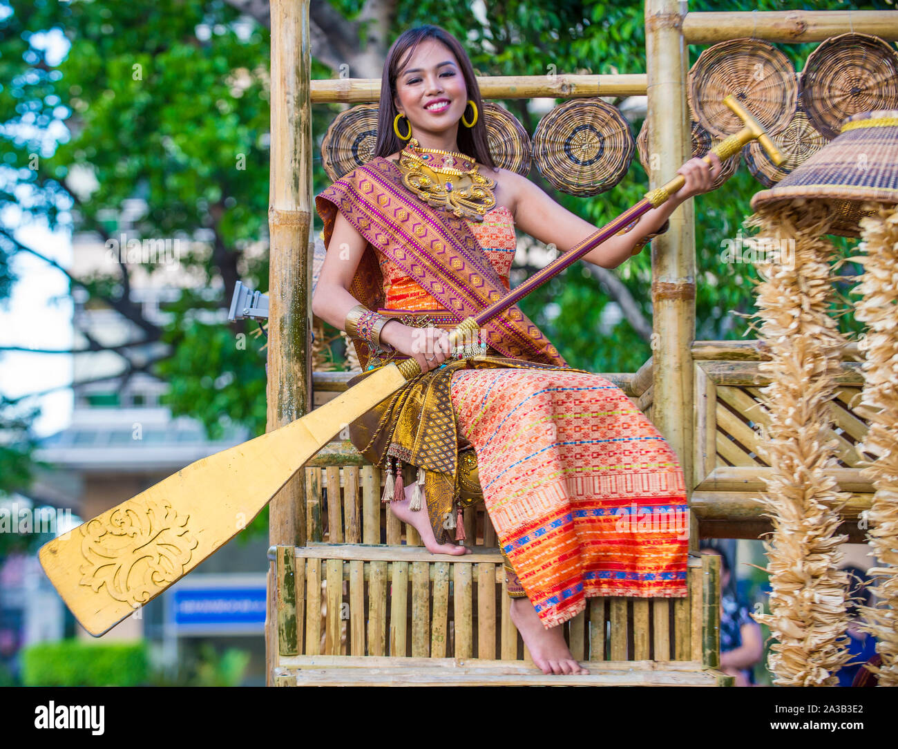 Participant in the Aliwan fiesta in Manila Philippines Stock Photo - Alamy