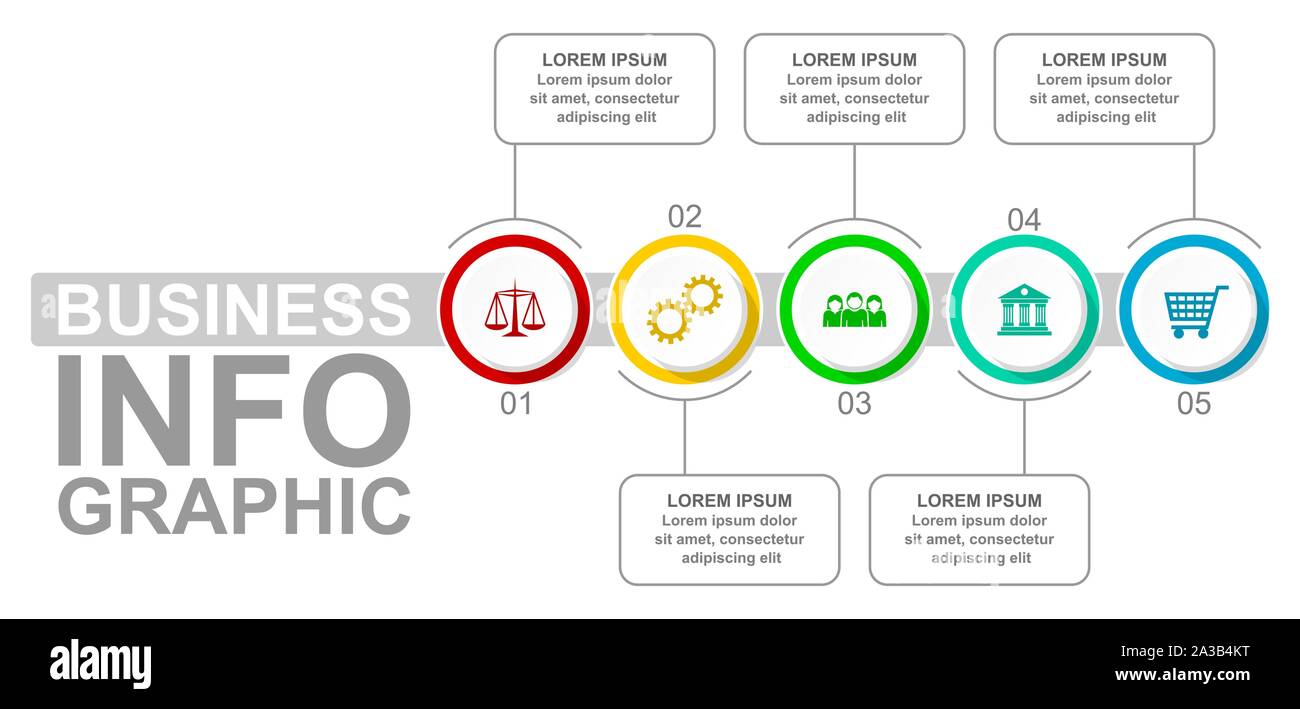 Infographic vector template for presentation, chart, diagram, graph ...