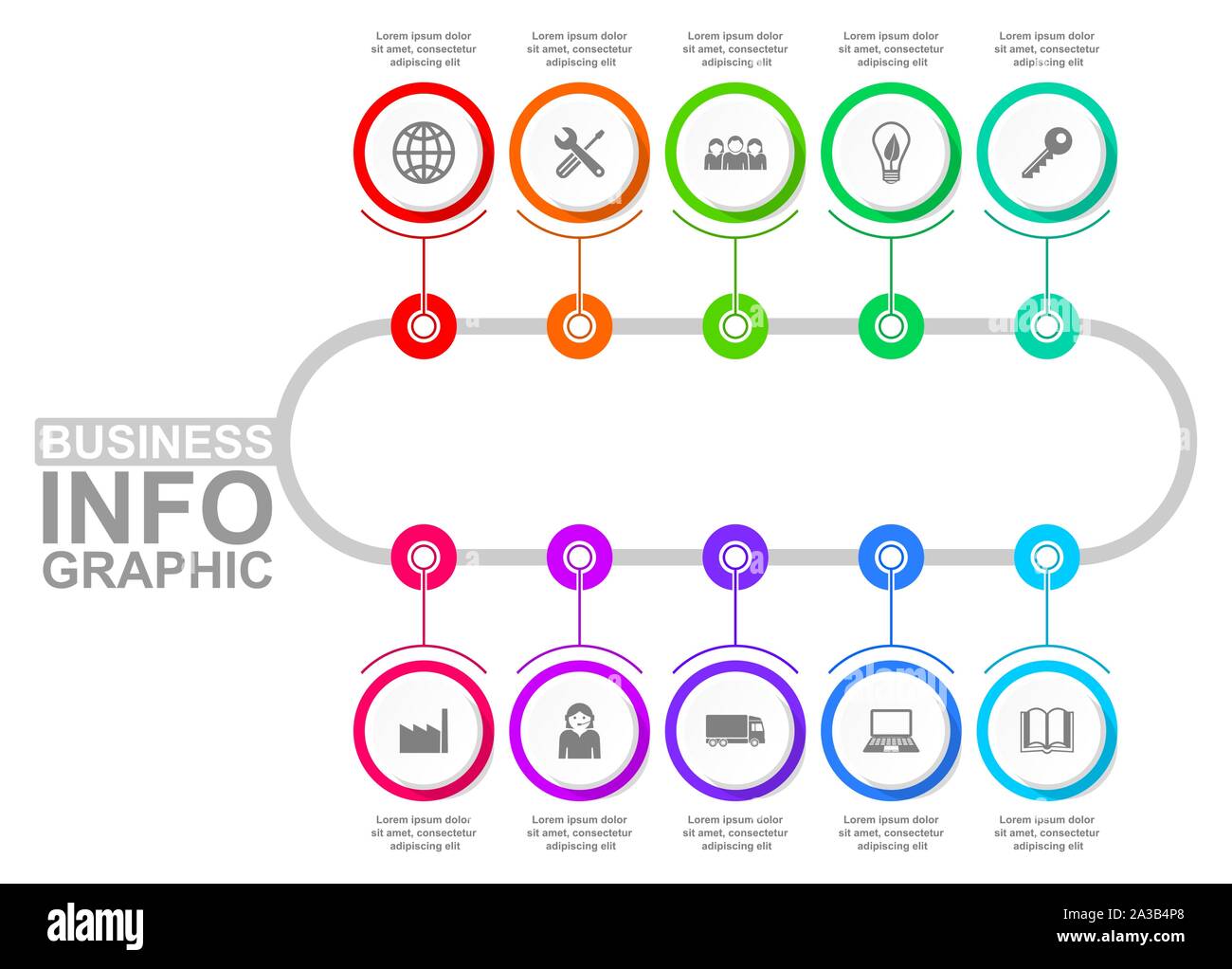 Infographic circular vector template for presentation, chart, diagram ...