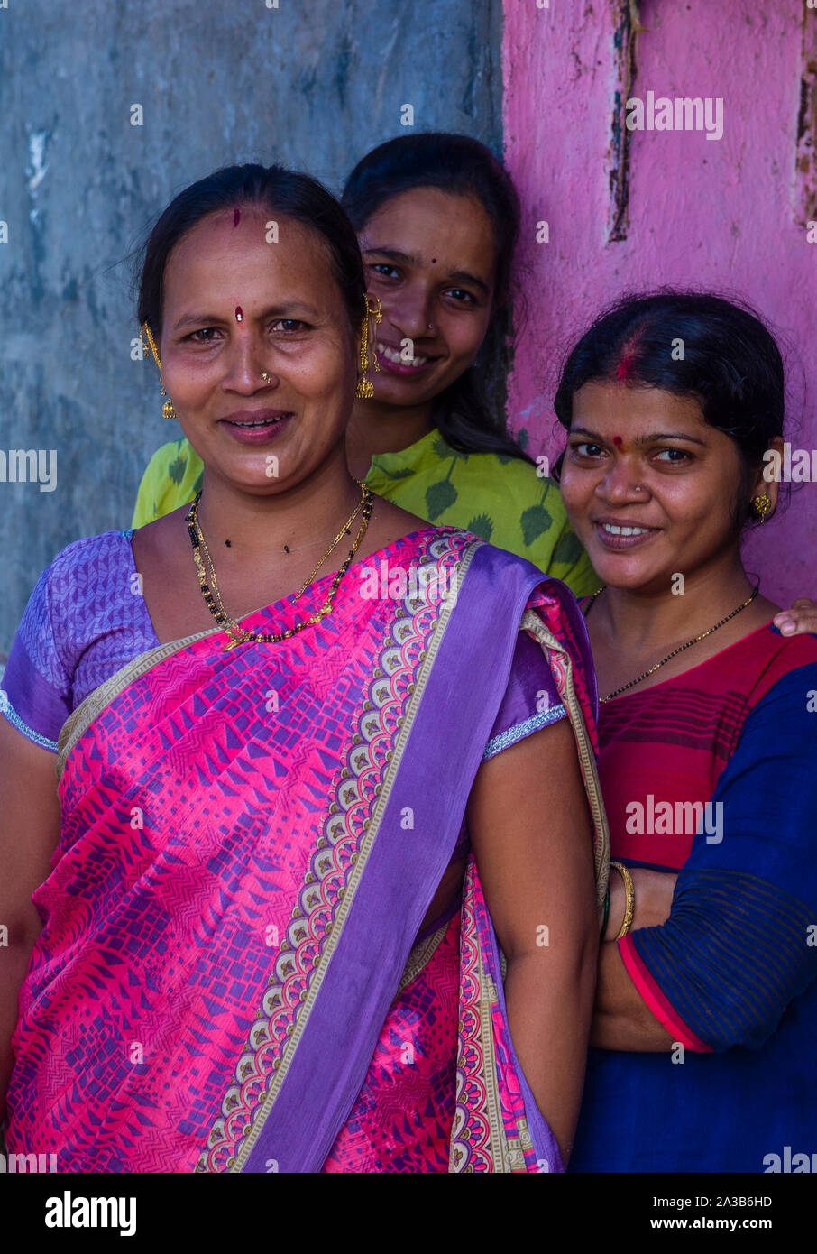 Indian women in Mumbai India Stock Photo