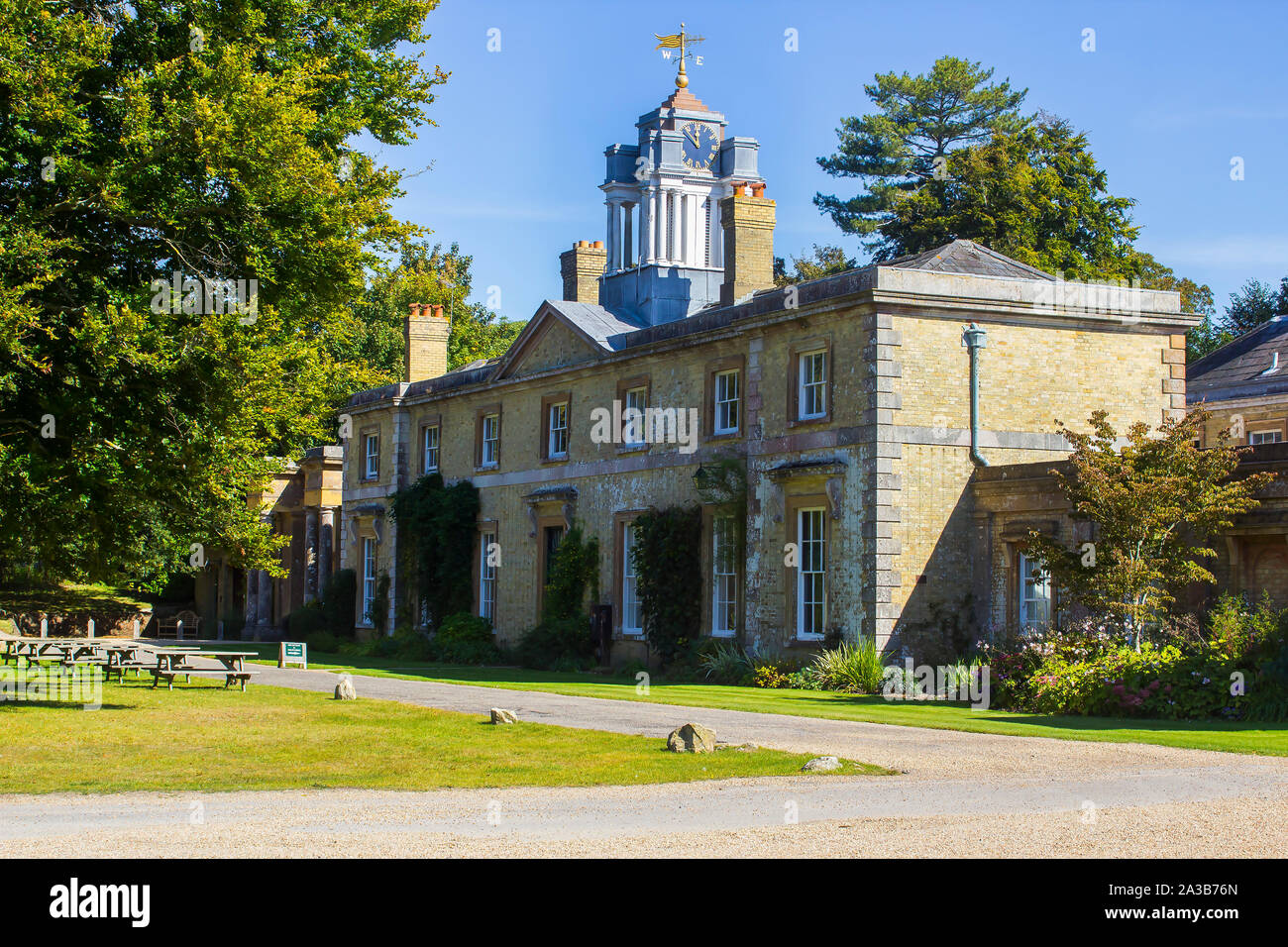 20 September 2019 The elaborate servants quarters at Stanstead House stately home and grounds in the South Downs National Park in West Sussex England Stock Photo