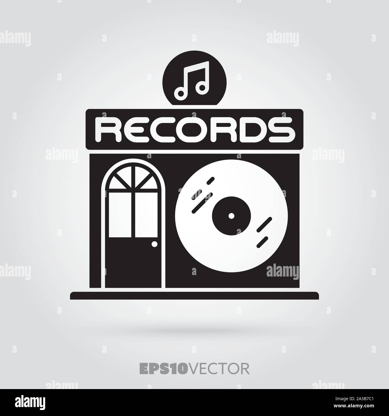 Vinyl records shop Stock Vector Images Alamy