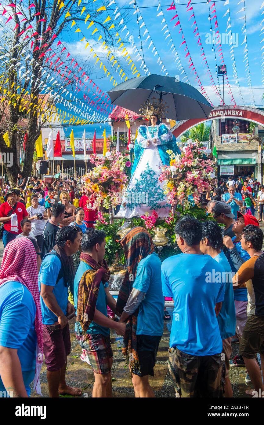 Participants in the Higantes festival in Angono Philippines Stock Photo ...