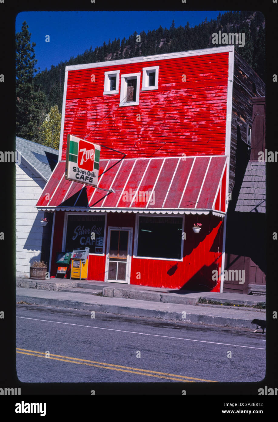 Silver Grill Cafe, Alberton, Montana Stock Photo Alamy