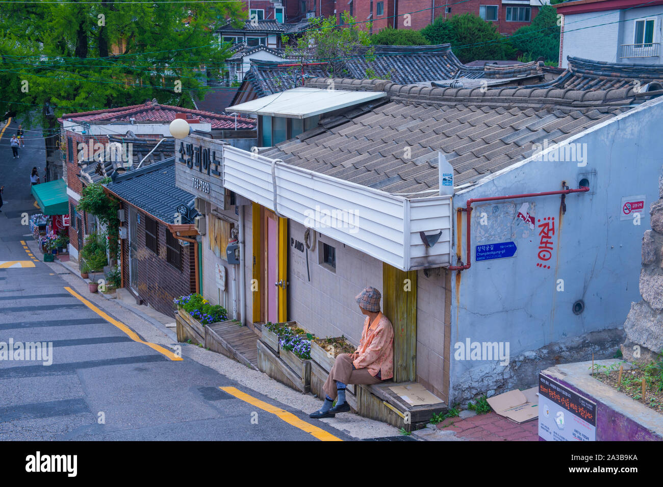 Bukchon hanok village in Seoul Korea Stock Photo - Alamy