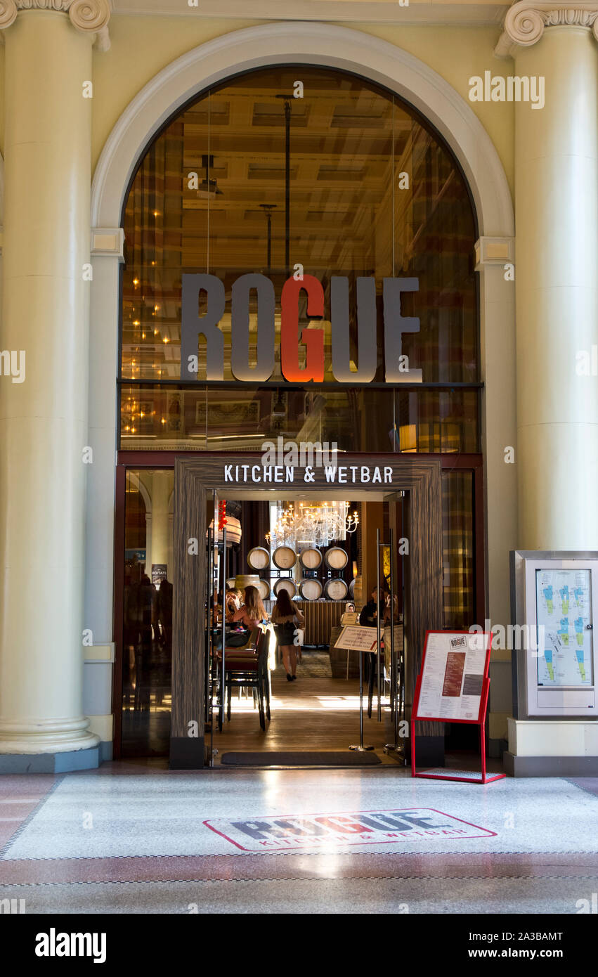 Rogue Kitchen and Wetbar restaurant near Gastown in downtown Vancouver, BC, Canada Stock Photo