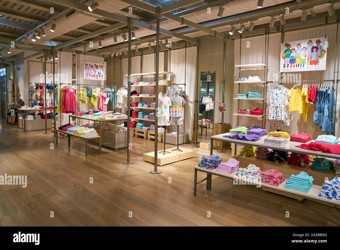 VENICE ITALY CIRCA MAY 2019 interior shot of United Colors of Benetton store in Venice Stock Photo Alamy