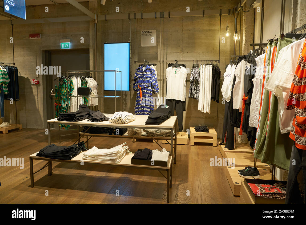 VENICE, ITALY - CIRCA MAY, 2019: interior shot of United Colors of Benetton  store in Venice Stock Photo - Alamy