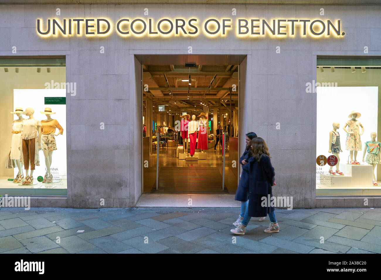 VENICE, ITALY - CIRCA MAY, 2019: entrance to United Colors of Benetton shop  in Venice Stock Photo - Alamy