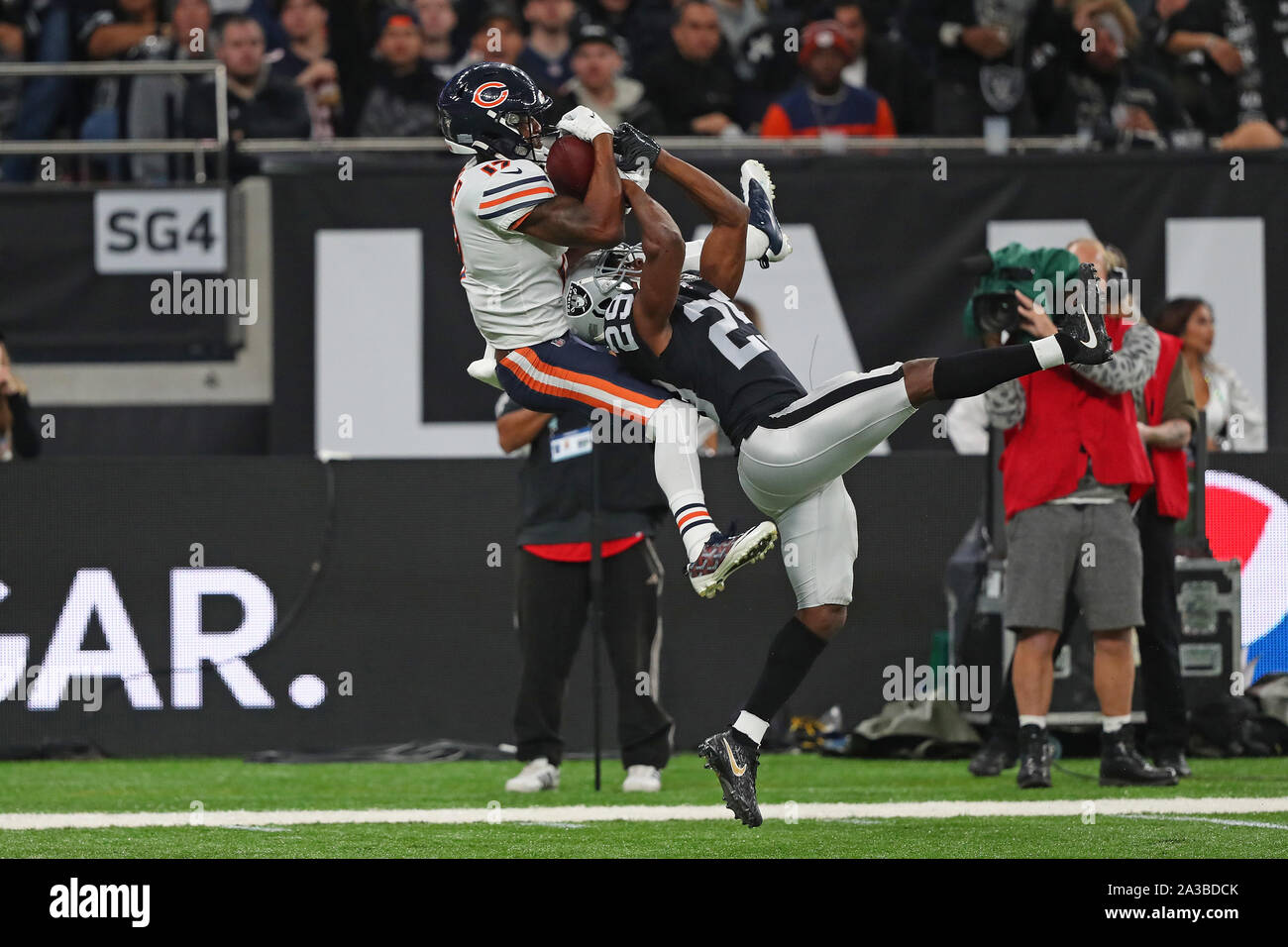 LONDON, ENGLAND - OCTOBER 06 2019: Tight End Trey Burton of The