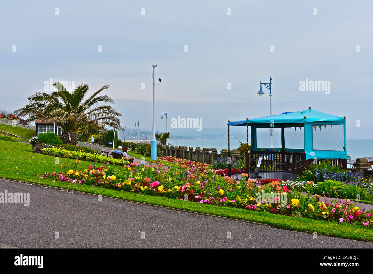 Greenhill Gardens are pretty formal gardens overlooking the seafront in