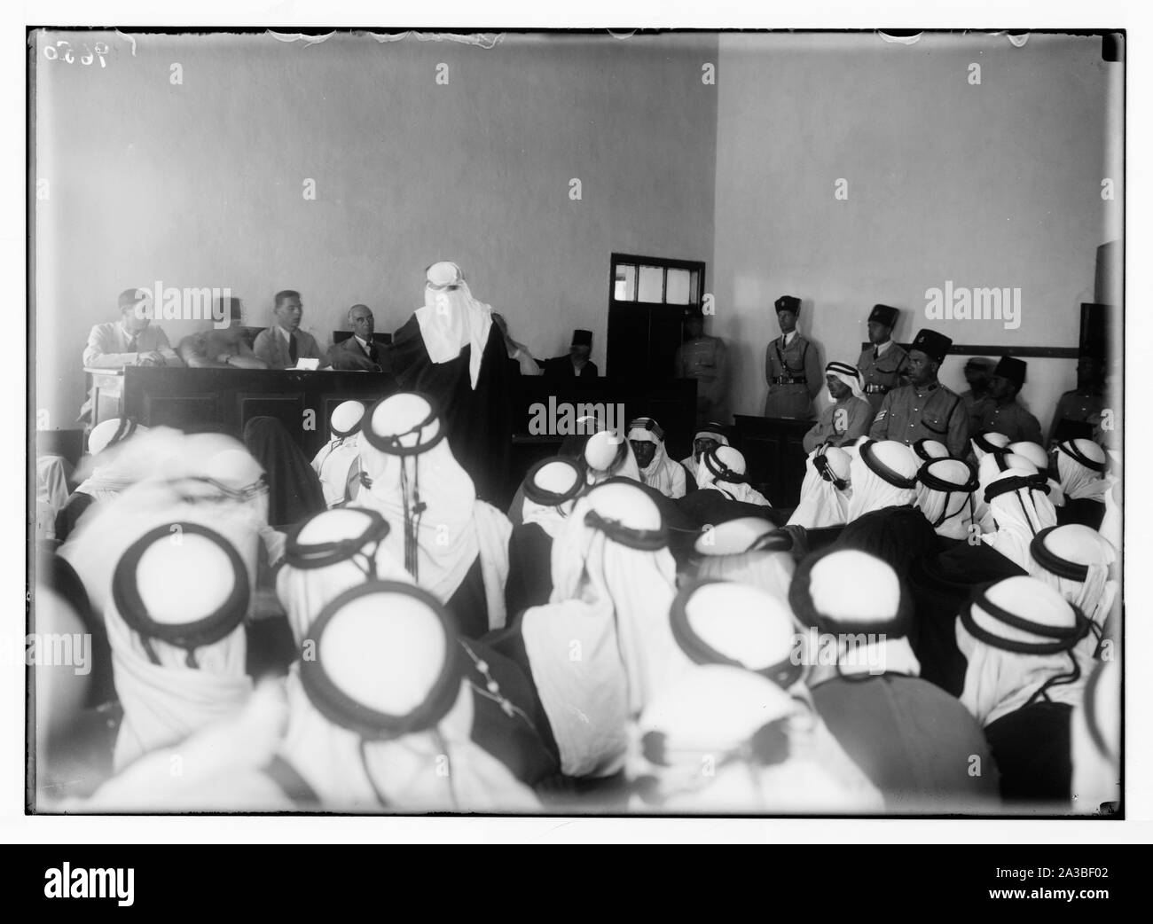 Sir Harold MacMichael His Excellency in Beersheba. June 1938. A Bedouin  tribal court forum during a speech made in reimagined Stock Photo - Alamy