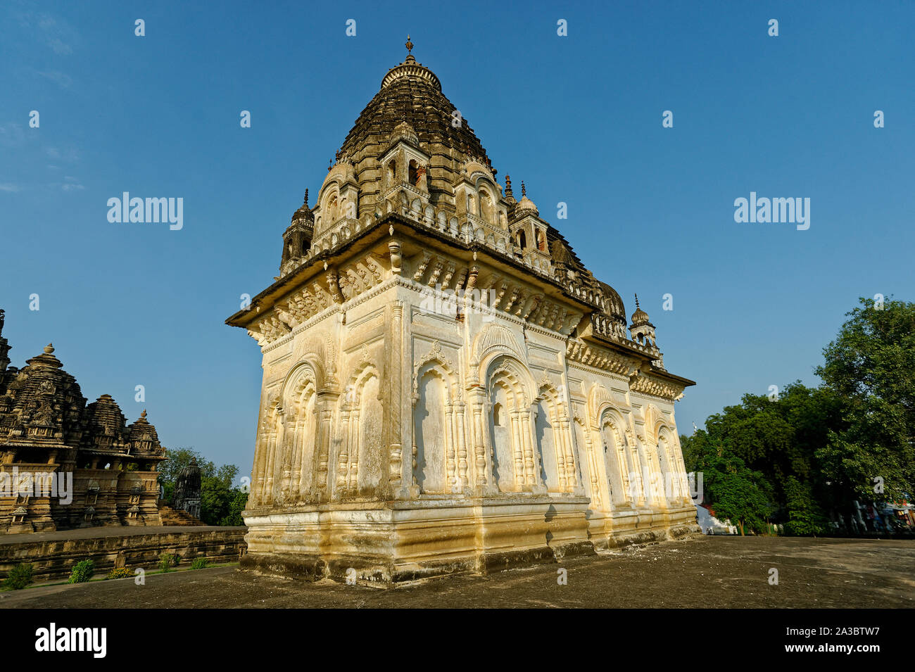 Harmony temple in Khajuraho temples complex Stock Photo - Alamy