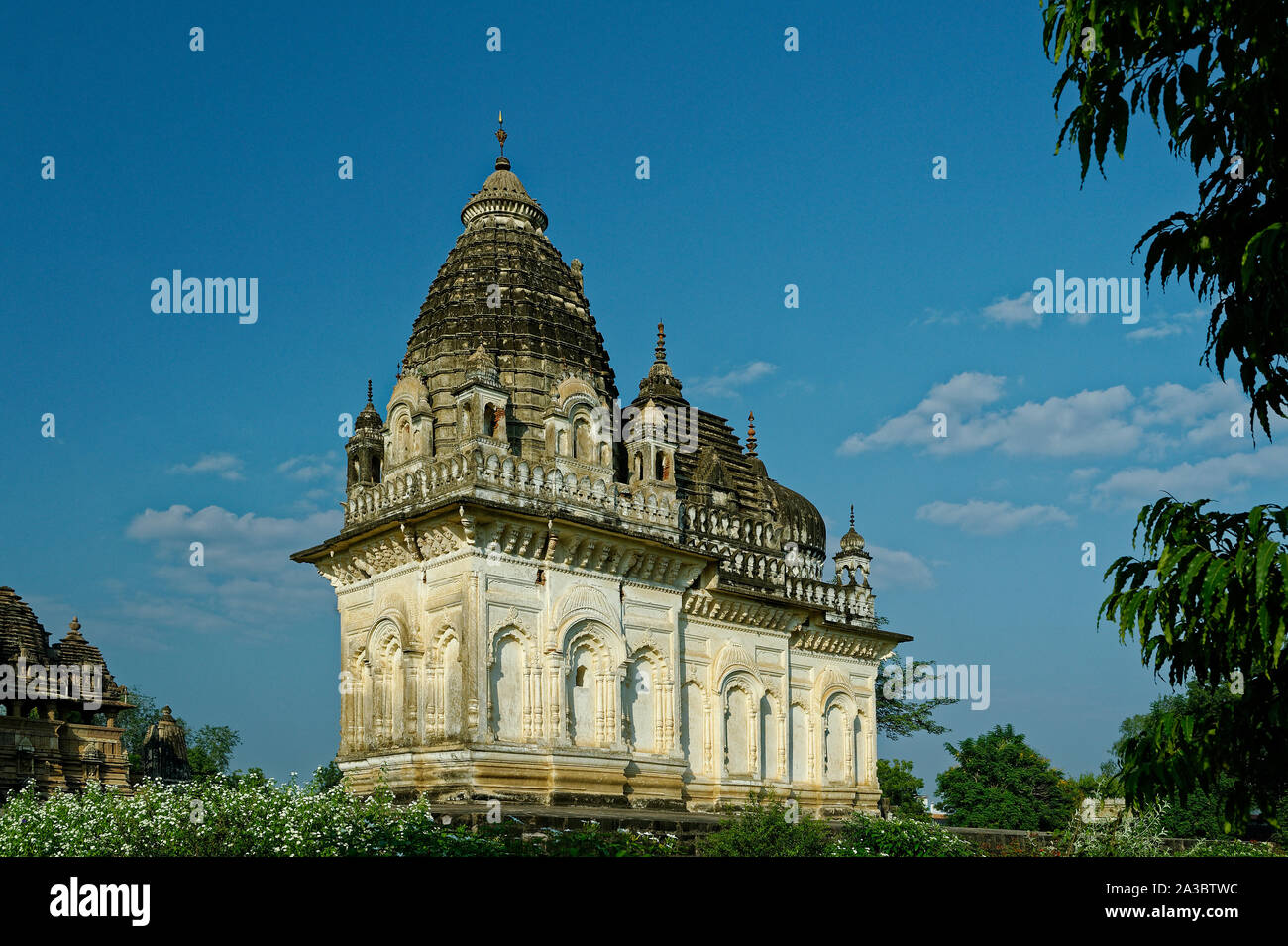 Harmony temple in Khajuraho temples complex Stock Photo