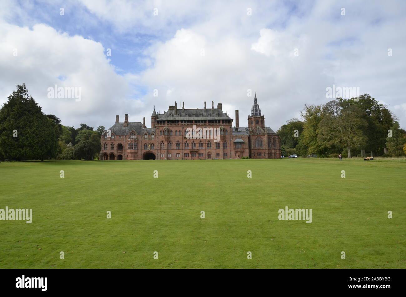 Mount Stuart, a stately home on the Scottish Island of Bute, built by the 3rd Marquess of Bute in the late 1870-s and designed by Sir Robert Anderson. Stock Photo