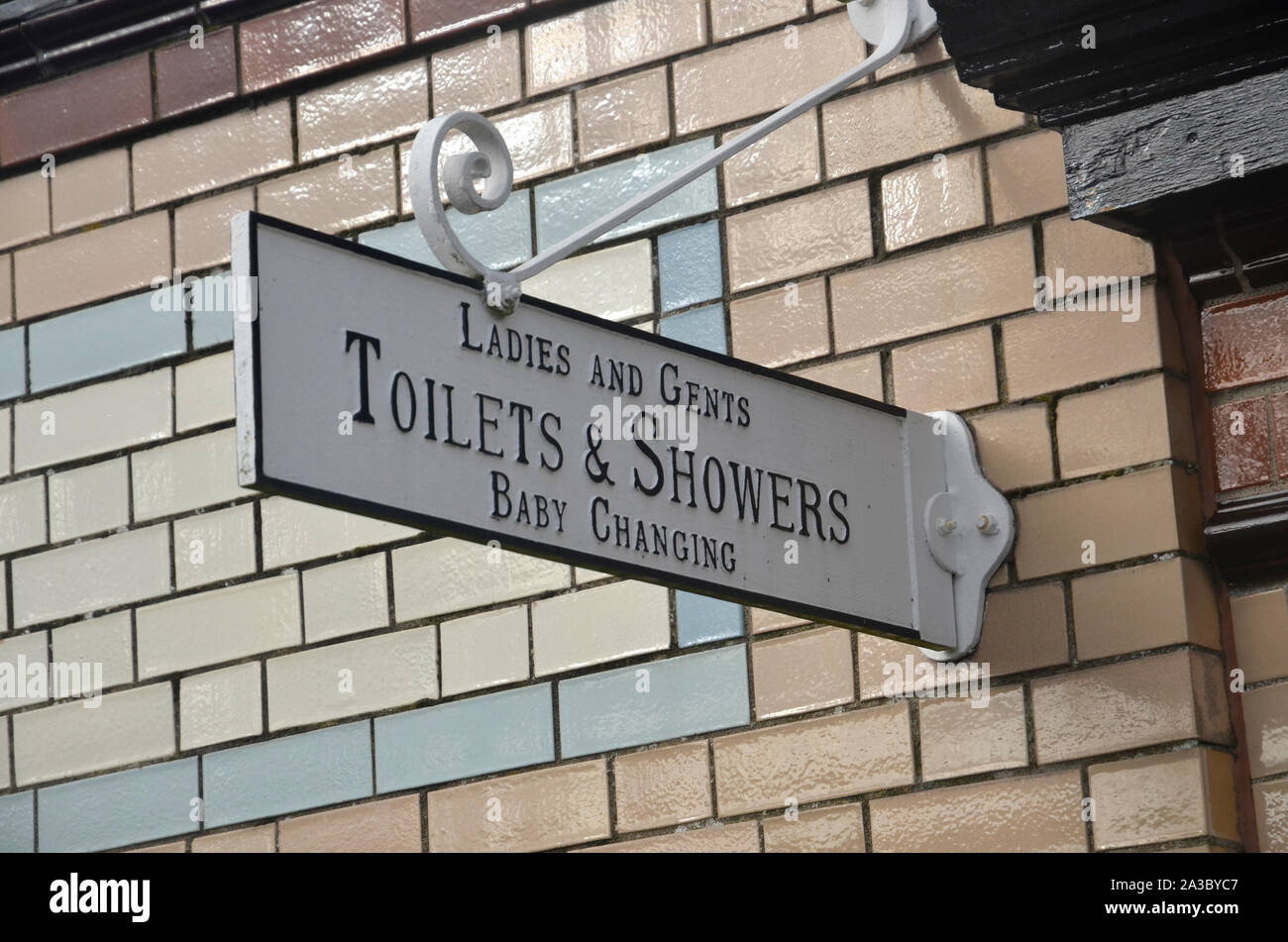The Victorian Toilets on the pierhead at Rothesay on the Scottish Island of Bute Stock Photo