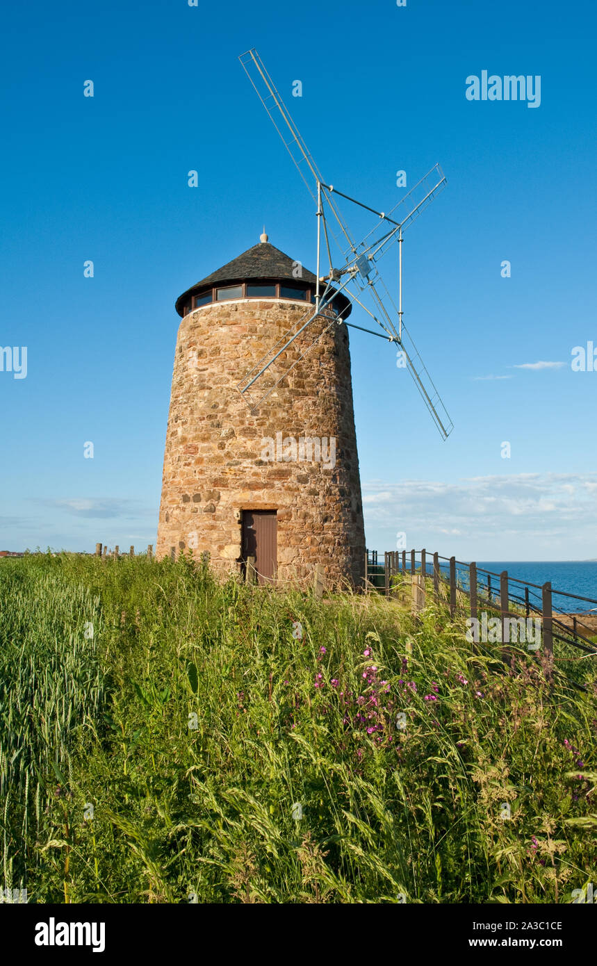 St Monans Windmill. Fife, Scotland Stock Photo