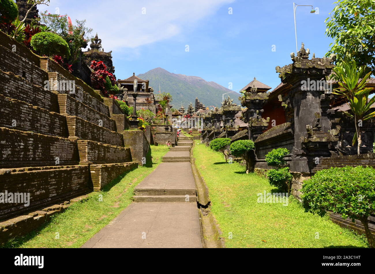 The view of the ancient temple in Asia Stock Photo