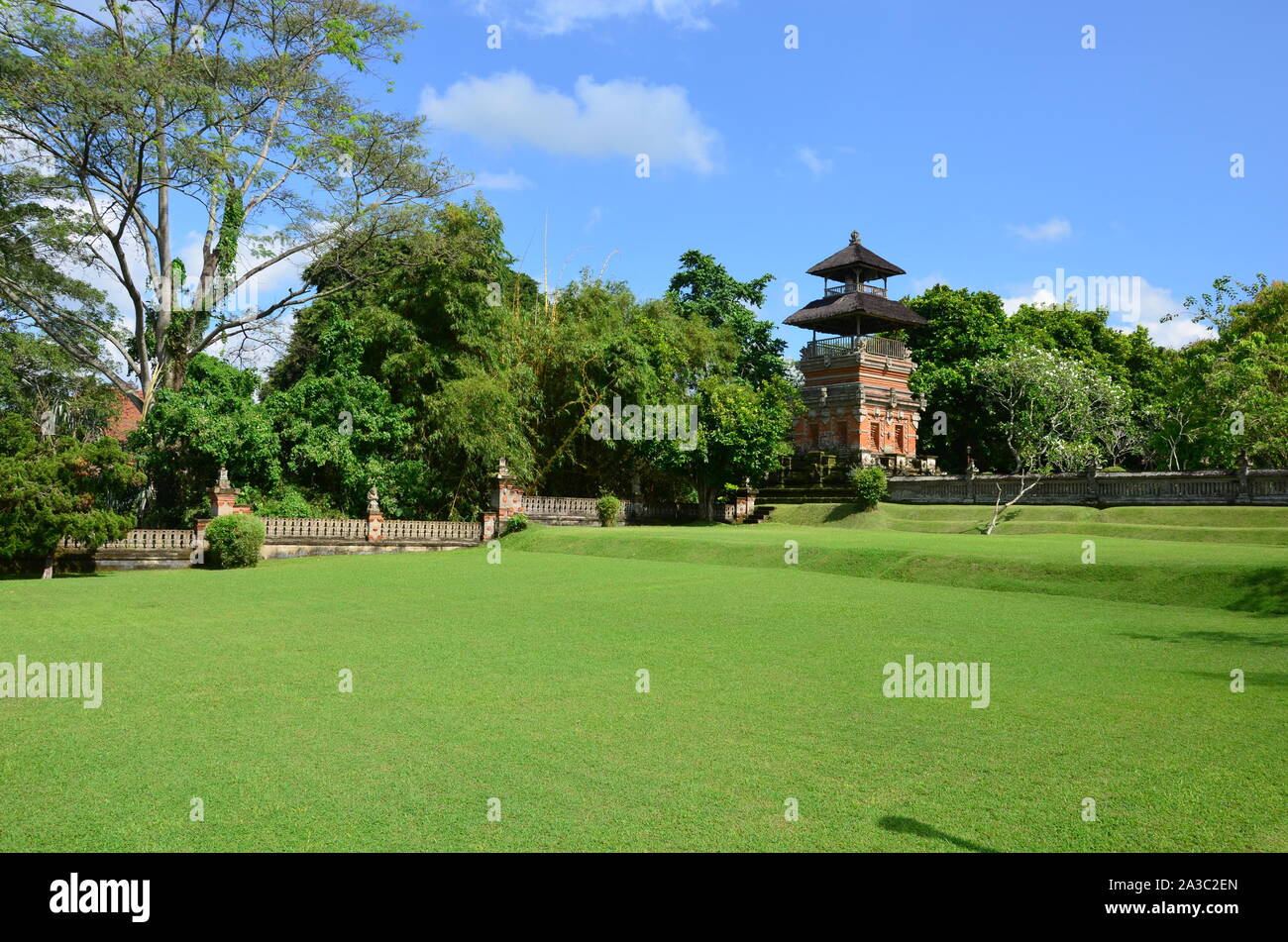 The view of the ancient temple in Asia Stock Photo