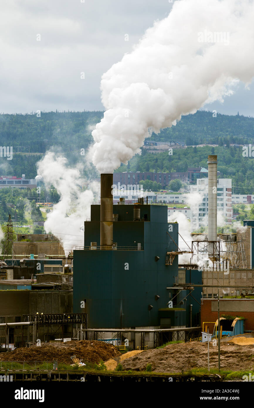 paper mill at Corner Brook Newfoundland Canada Stock Photo Alamy
