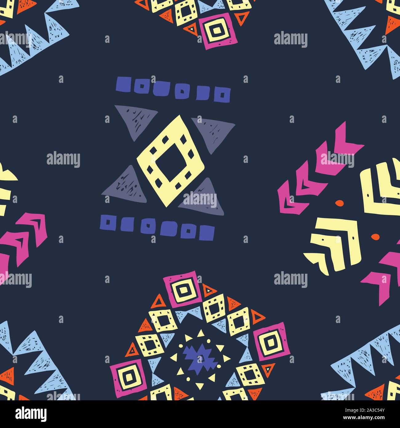 Seamless Ethnic pattern. Tribal vector abstract background Stock Vector ...