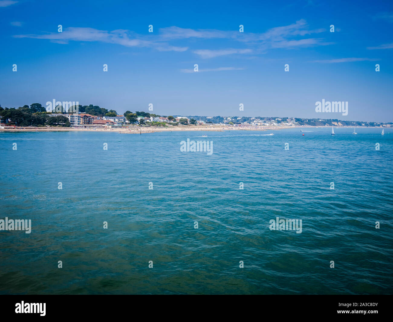 The Dorset coastal town of Sandbanks, near Poole and Bournemouth. Known