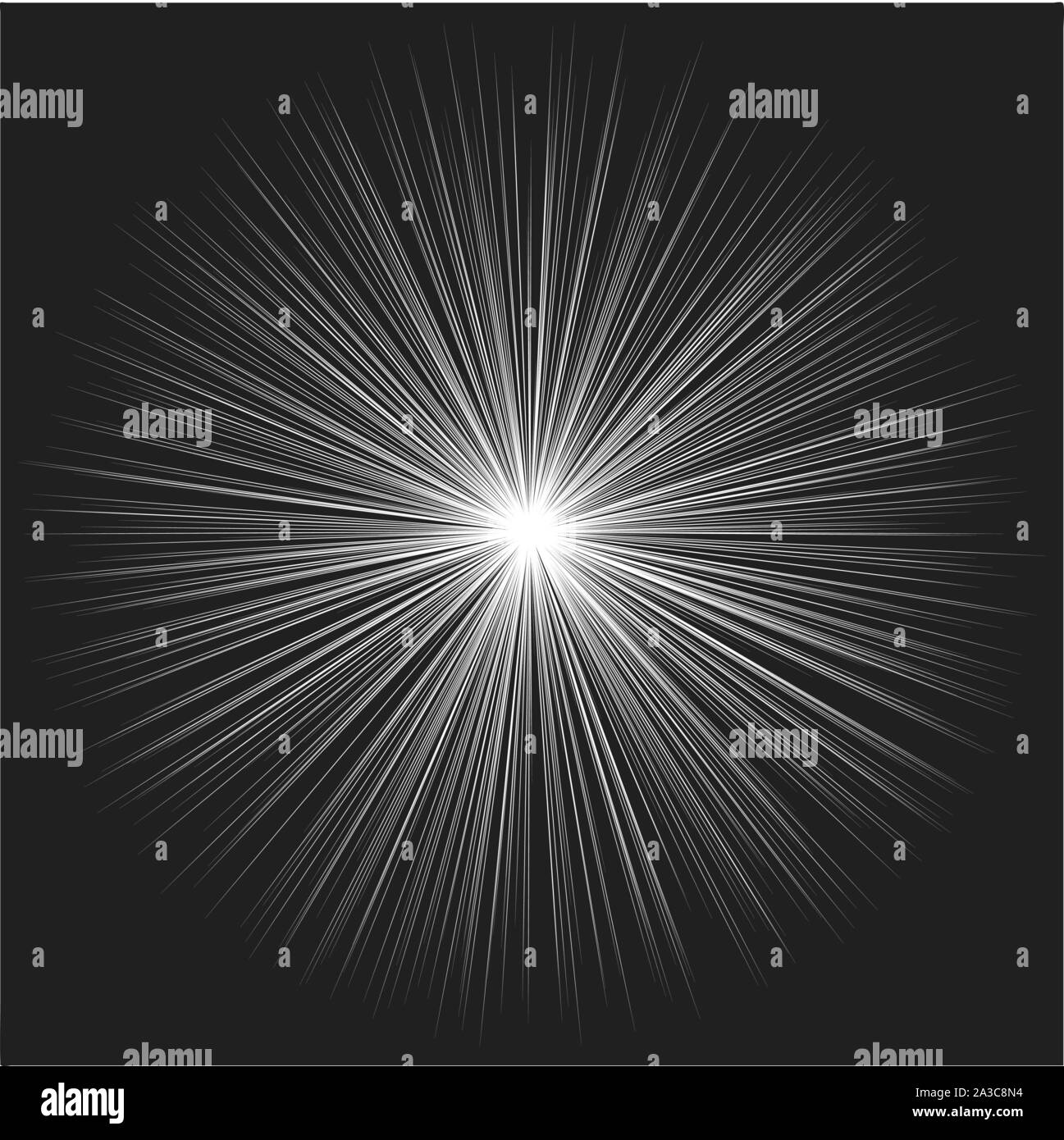 Black and White Radial Lines Spped Light or Light Rays Comic Book Style  Background. Manga or Anime Speed Drawing Graphic Black Stock Illustration -  Illustration of burst, line: 192671347