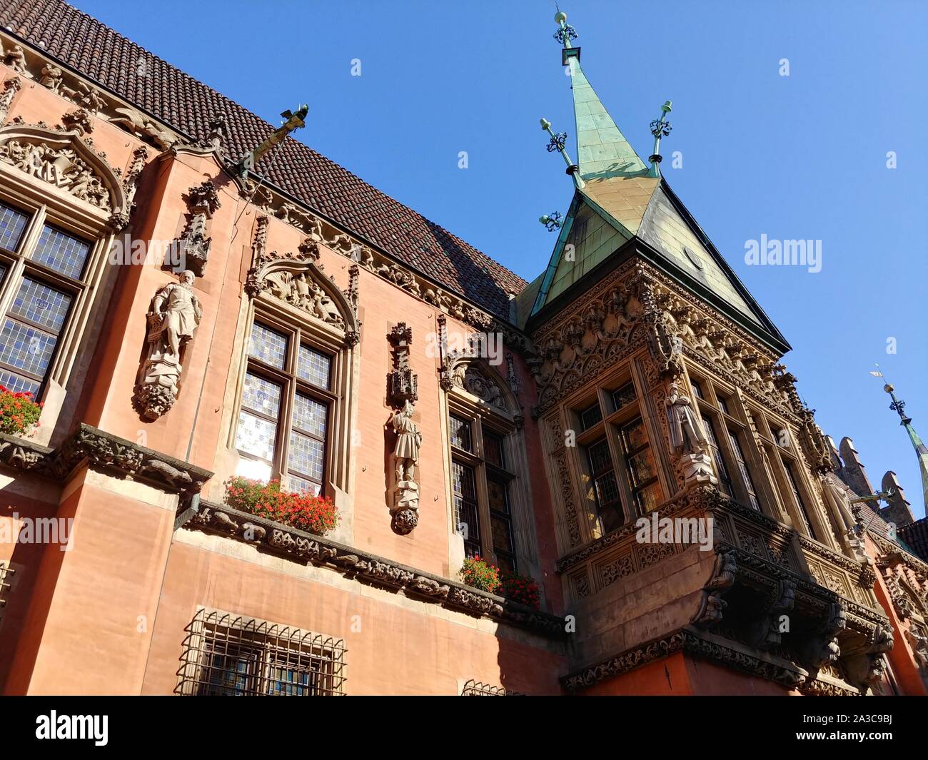 The view of the old town in Poland Stock Photo