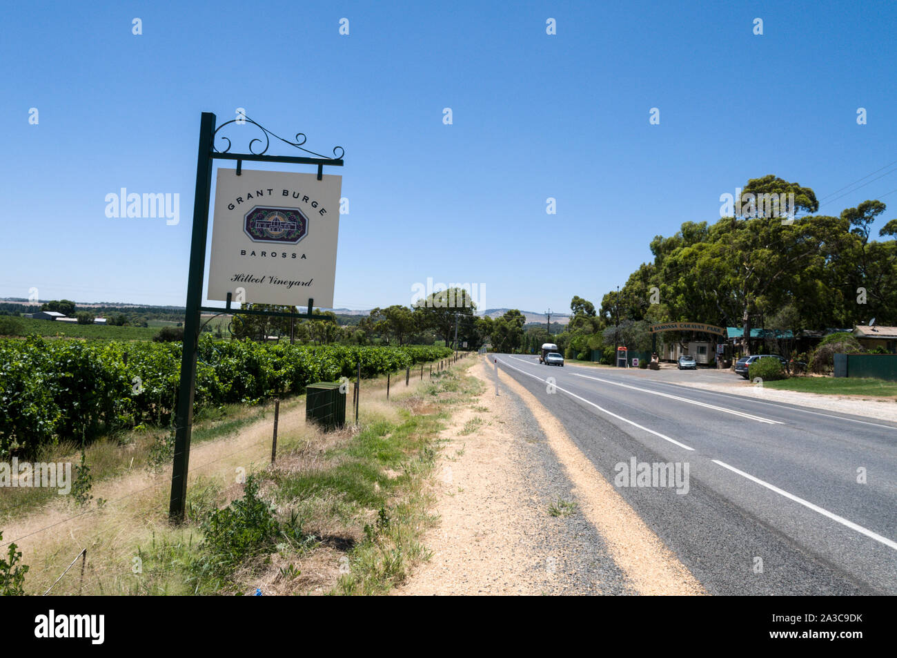 The Grant Burge winery estate in the Barossa Valley wine region in