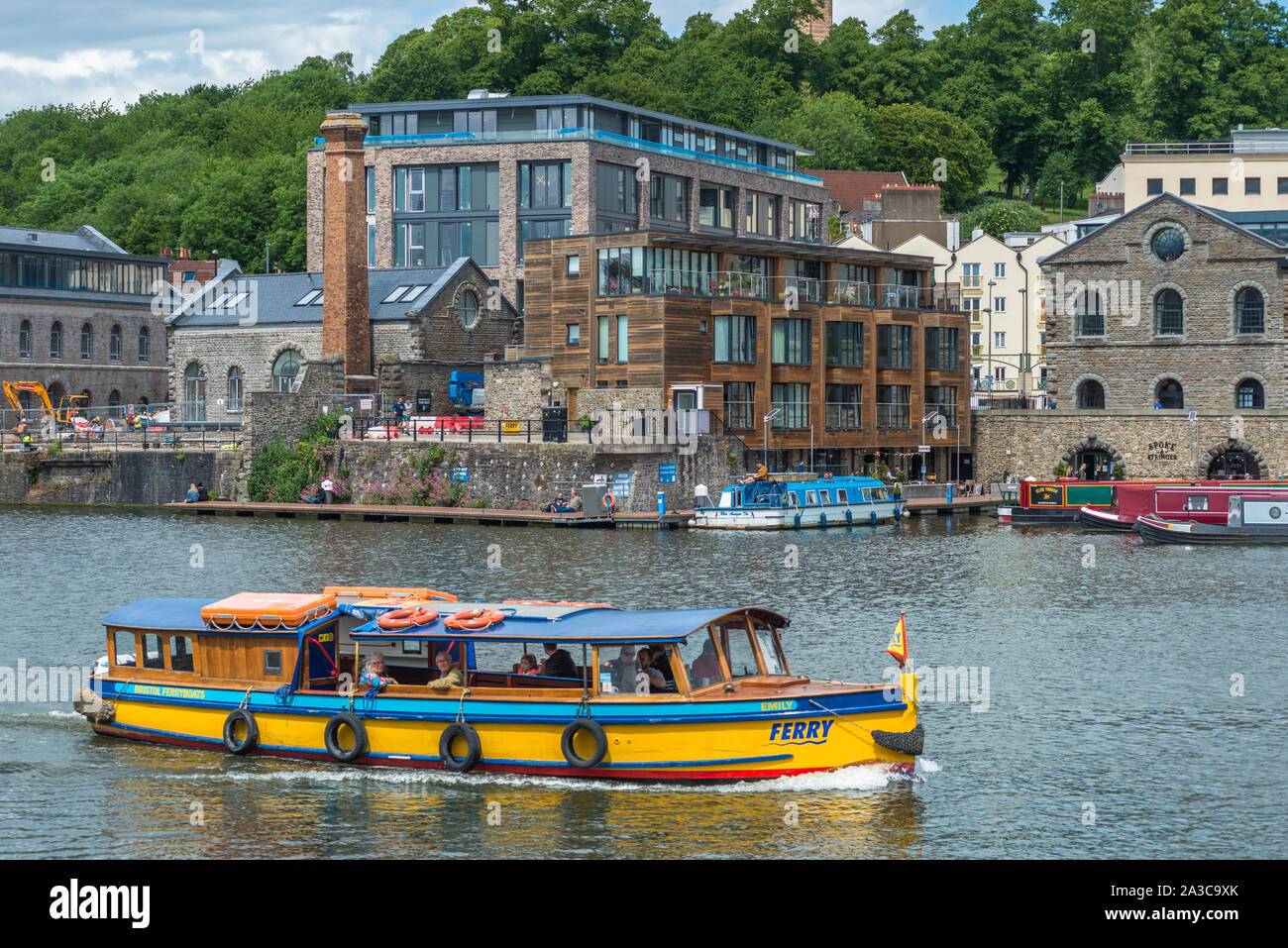 Bristol Ferry boat in Bristol Harbour, Bristol, England, UK Stock Photo