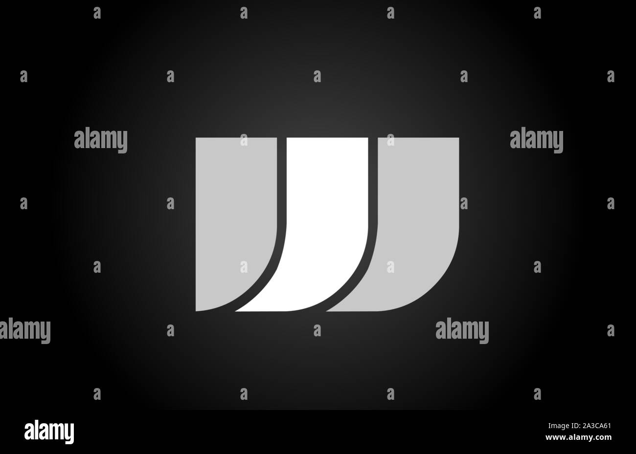 black and white W letter logo alphabet for icon. Design suitable a ...