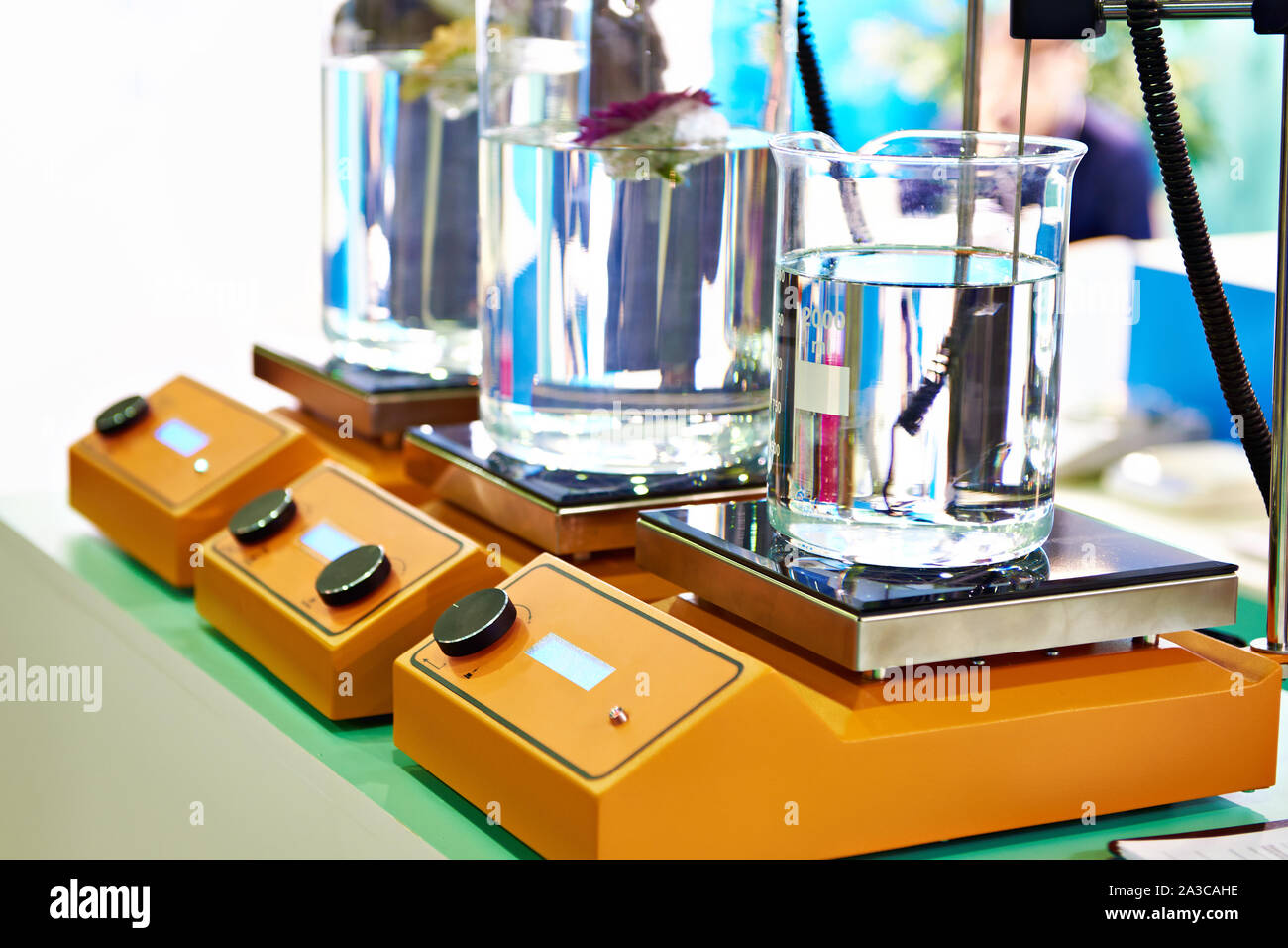 Flask Heaters in lab Stock Photo Alamy