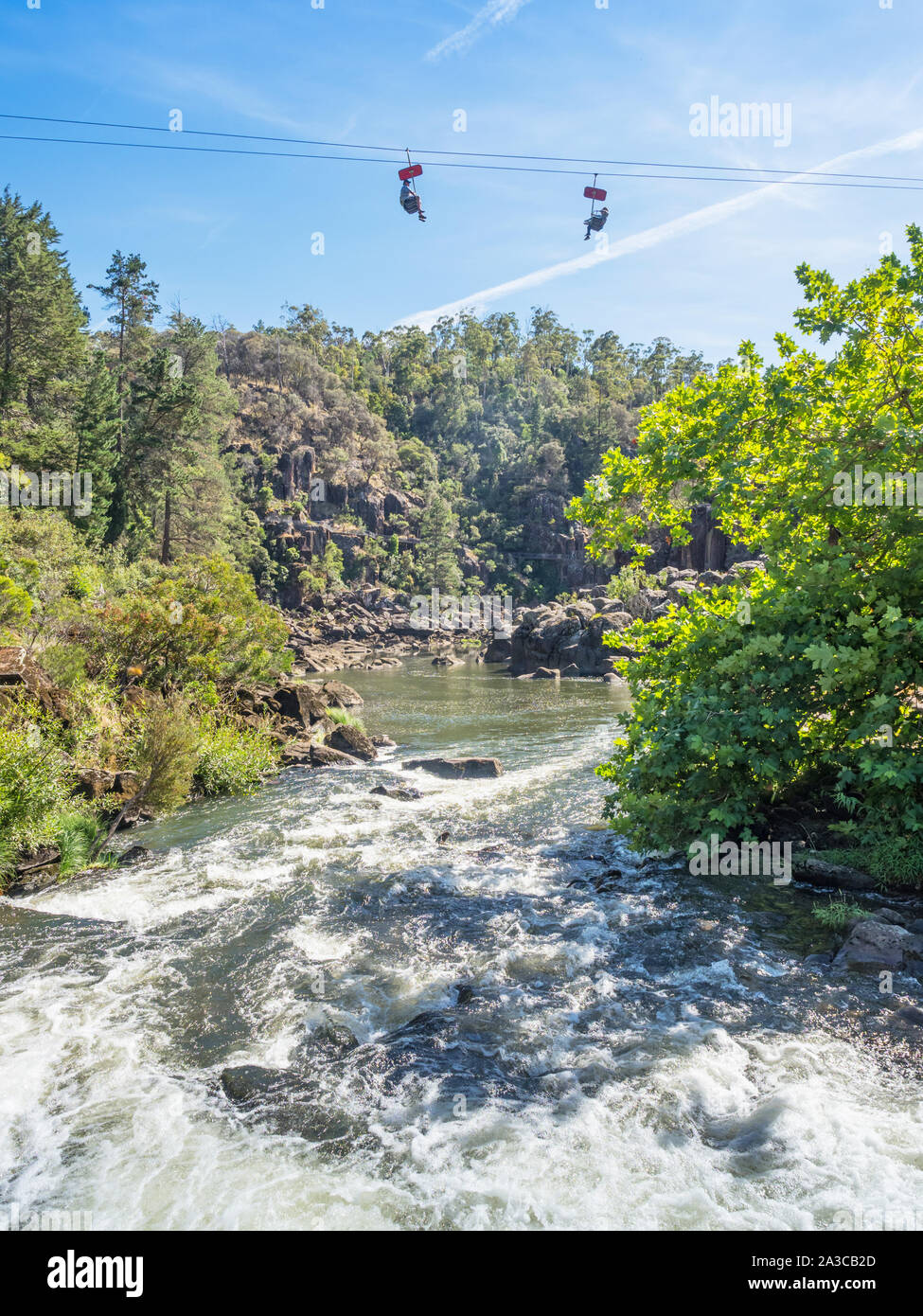 TASMANIA, AUSTRALIA FEBRUARY 15, 2019 The chairlift at Cataract