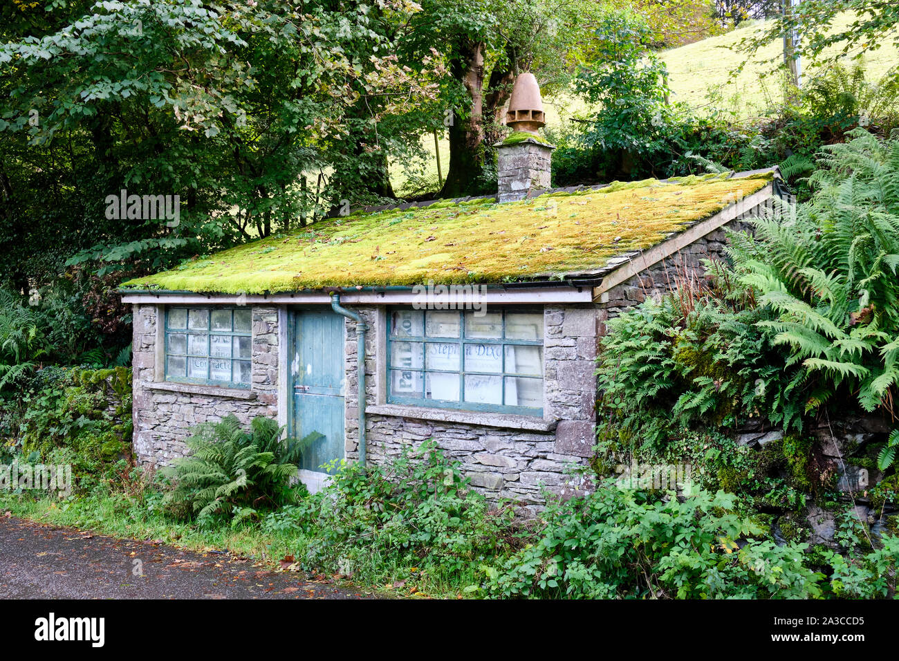 Small outbuilding on Red Bank Lane near Grasmere, Lake District, Cumbria Stock Photo