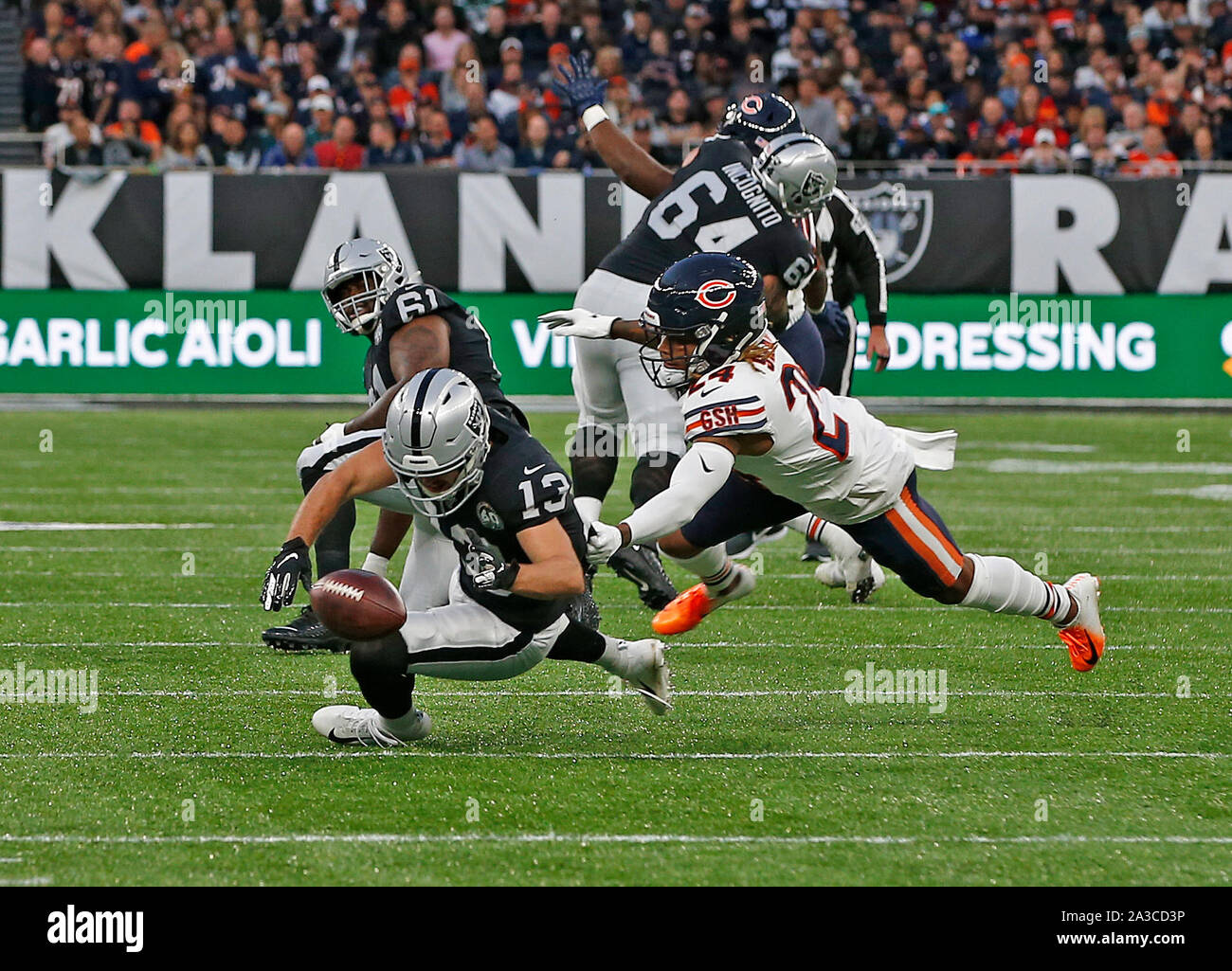 Chicago Bears cornerback Buster Skrine (24) walks off the field after an  NFL football game against the New Orleans Saints, Sunday, Nov. 1, 2020, in  Chicago. (AP Photo/Kamil Krzaczynski Stock Photo - Alamy