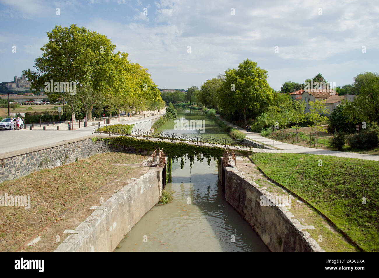 The Fonserannes Locks near Beziers in France Stock Photo