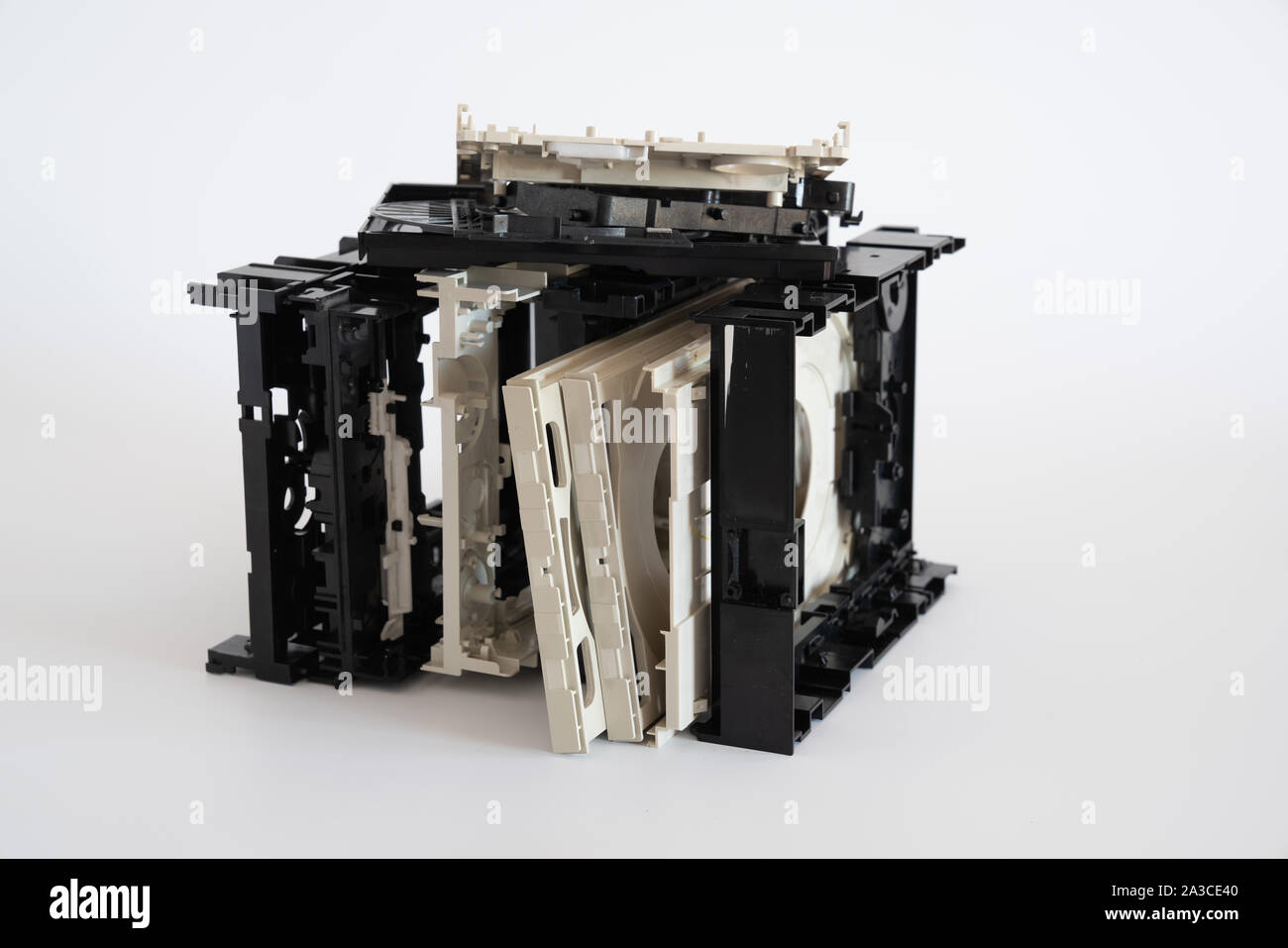 recycle parts from old computers for elaboration conversion Stock Photo