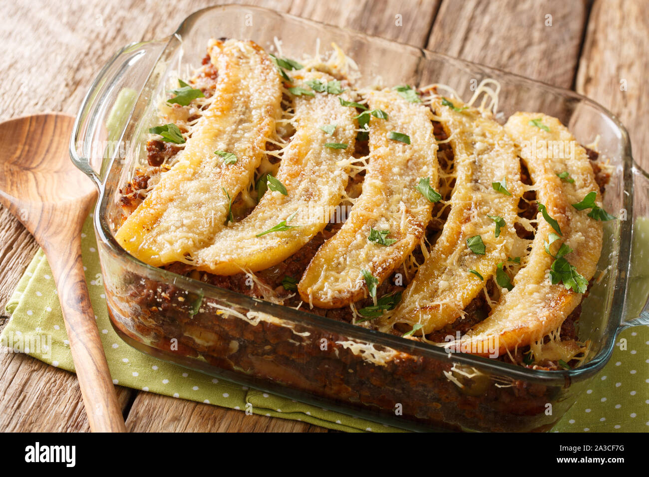 Plantain banana gratin hires stock photography and images Alamy